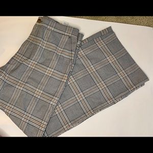 womens plaid dress pants